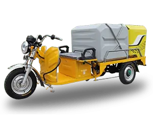 Electric high pressure street washing tricycle