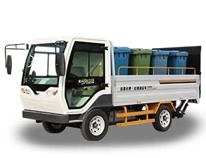 Garbage bin collection truck