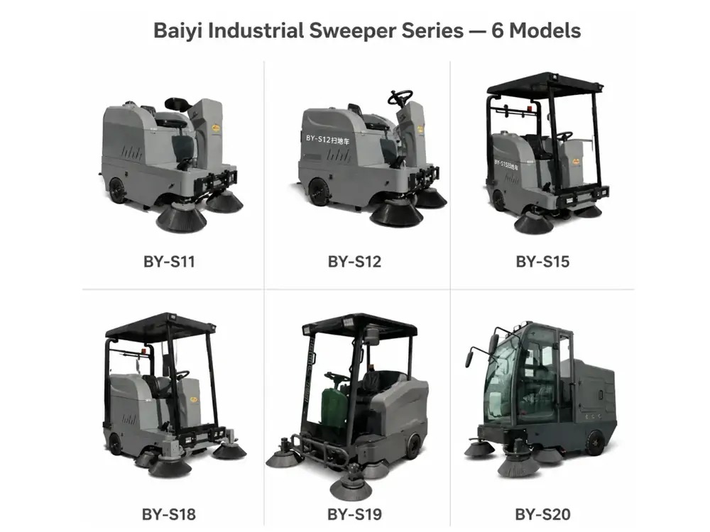 Industrial Sweeper & Electric Sweeping Machine | Factory Direct | Baiyi
